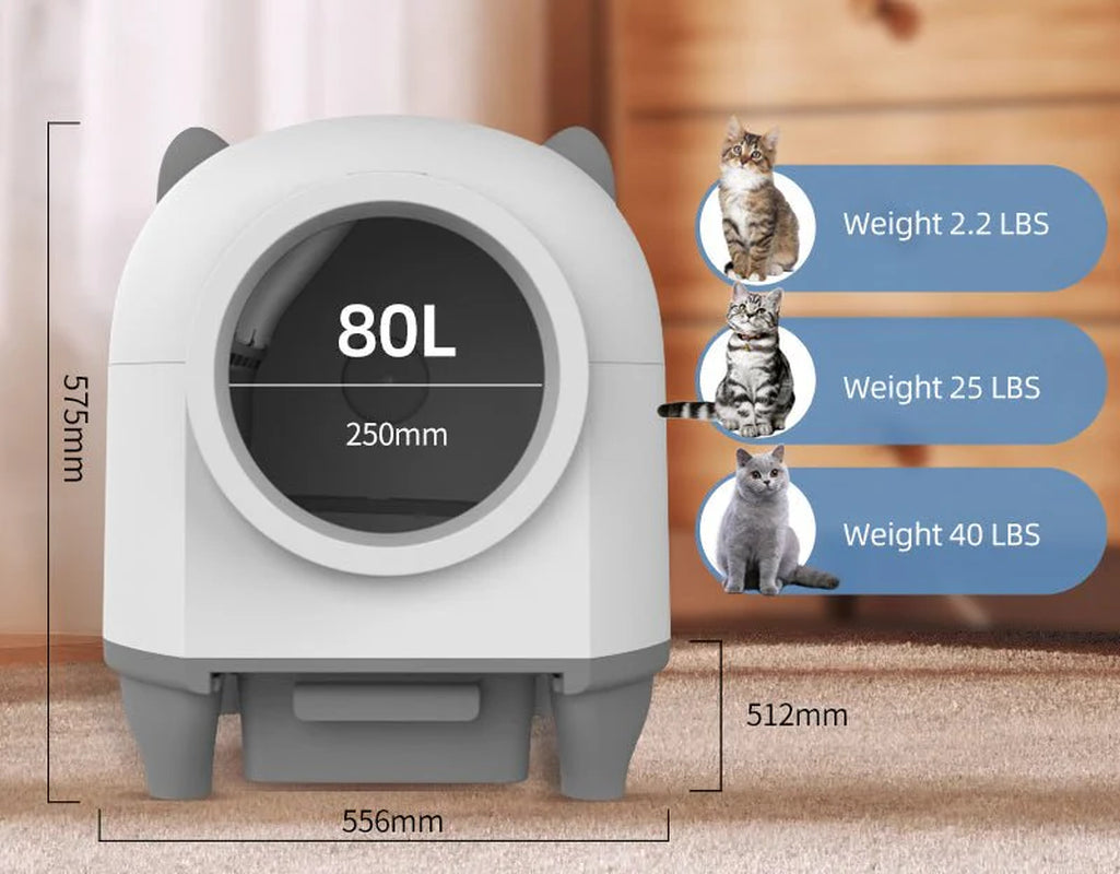 Revolutionize Your Cat's Bathroom Experience with the HEYBO Large Smart Litter Box